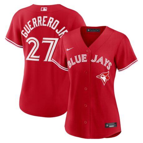 Vladimir Guerrero Jr. Toronto Blue Jays Nike Women's Canada Day Replica Jersey - Red - Front View