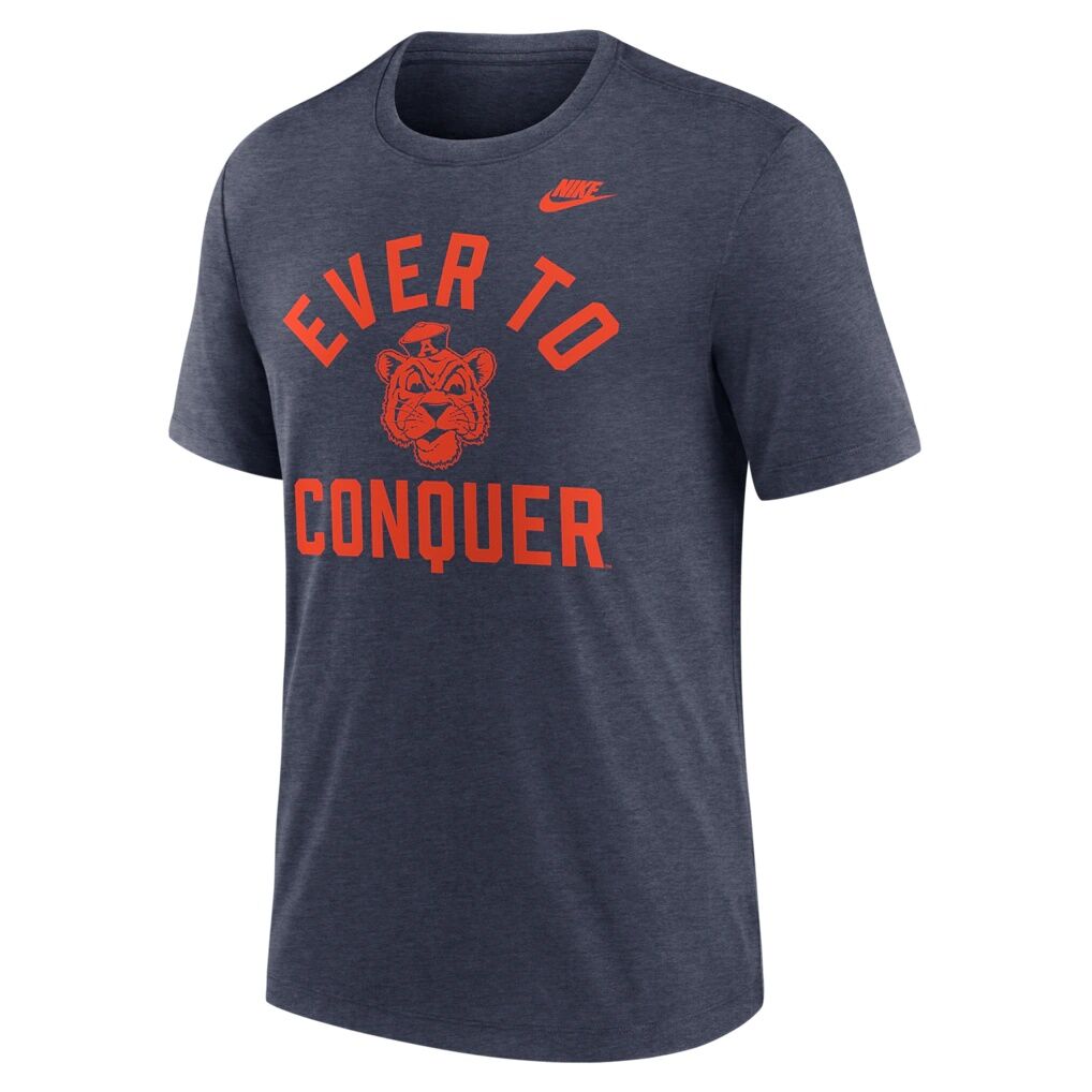 Auburn Tigers Nike Legacy Mantra Tri-Blend T-Shirt - Heather Navy