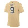 Jack Eichel Vegas Golden Knights Fashion7 Authentic Stack Name & Number T-Shirt - Gold - Detail View