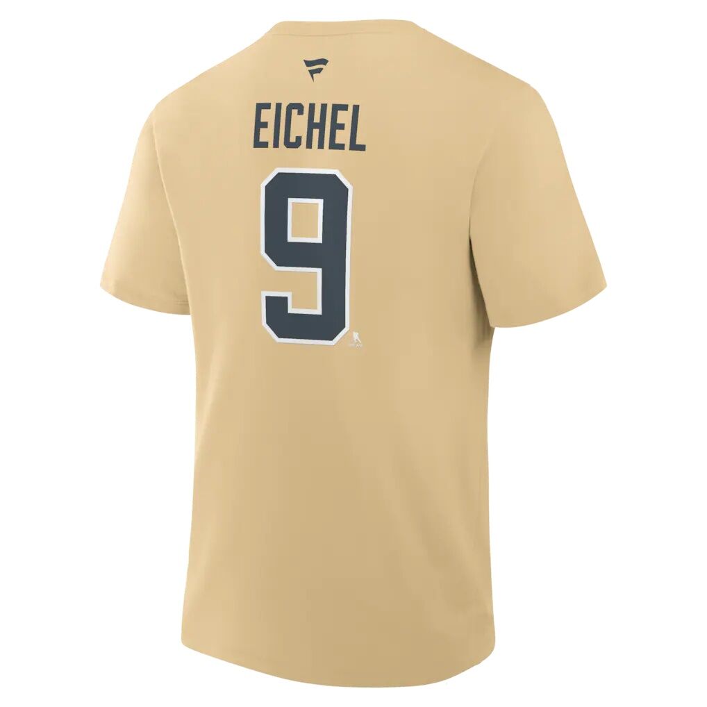 Jack Eichel Vegas Golden Knights Fashion7 Authentic Stack Name & Number T-Shirt
