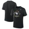 Toronto Blue Jays Fashion7 2025 American League Division Series Champions Locker Room T-Shirt - Black - Front View