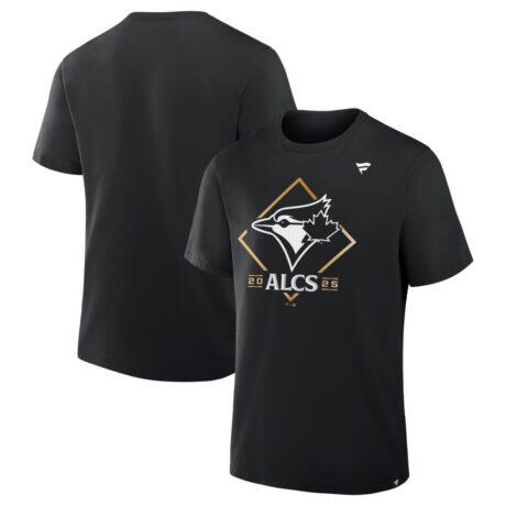 Toronto Blue Jays Fashion7 2025 American League Division Series Champions Locker Room T-Shirt - Black - Front View