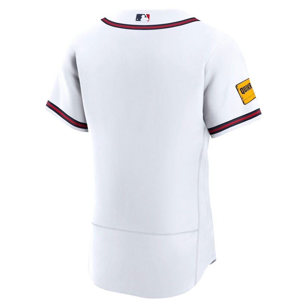 Atlanta Braves Nike Home Sponsor Patch Authentic Jersey