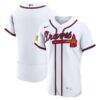 Atlanta Braves Nike Home Authentic Jersey - White - Front View