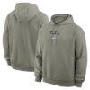 Philadelphia Phillies Nike Statement Primary Raglan Dri-FIT Hoodie - Gray - Front View