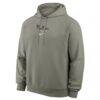 Philadelphia Phillies Nike Statement Primary Raglan Dri-FIT Hoodie - Gray - Side View