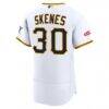 Paul Skenes Pittsburgh Pirates Nike Home Authentic Sponsor Patch Jersey - White - Detail View
