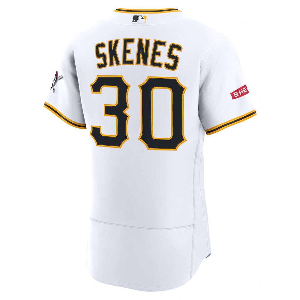 Paul Skenes Pittsburgh Pirates Nike Home Authentic Sponsor Patch Jersey