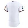 Baltimore Orioles Nike Home Sponsor Patch Authentic Jersey - White - Detail View