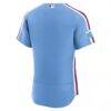 Philadelphia Phillies Nike Alternate Sponsor Patch Authentic Jersey - Light Blue - Detail View