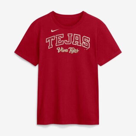 Texas Rangers Nike 2026 City Connect Wordmark T-Shirt - Red - Front View