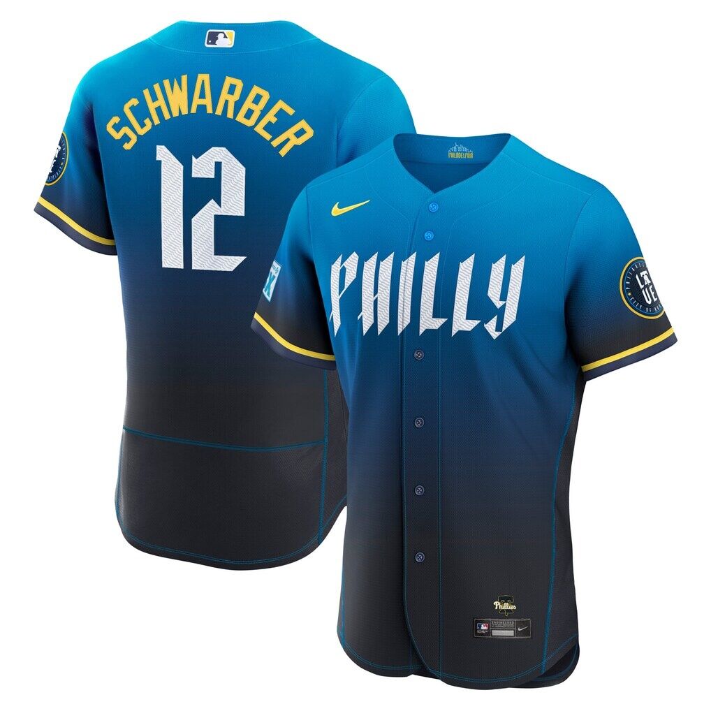 Kyle Schwarber Philadelphia Phillies Nike City Connect Authentic Sponsor Patch Jersey