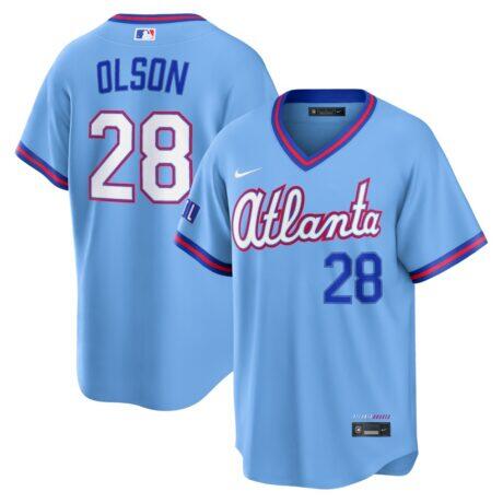 Matt Olson Atlanta Braves Nike 2026 City Connect Stadium Jersey - - Front View