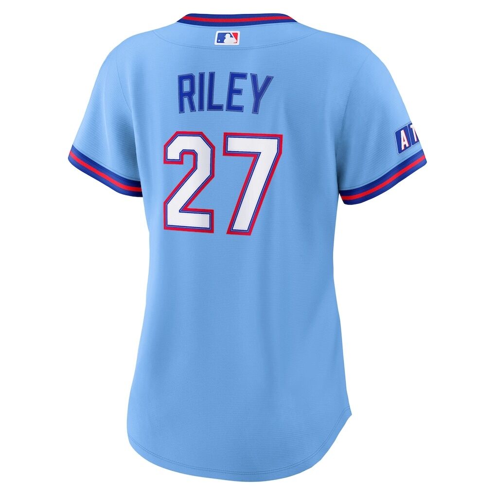 Austin Riley Atlanta Braves Nike Women’s 2026 City Connect Stadium Jersey – Powder Blue