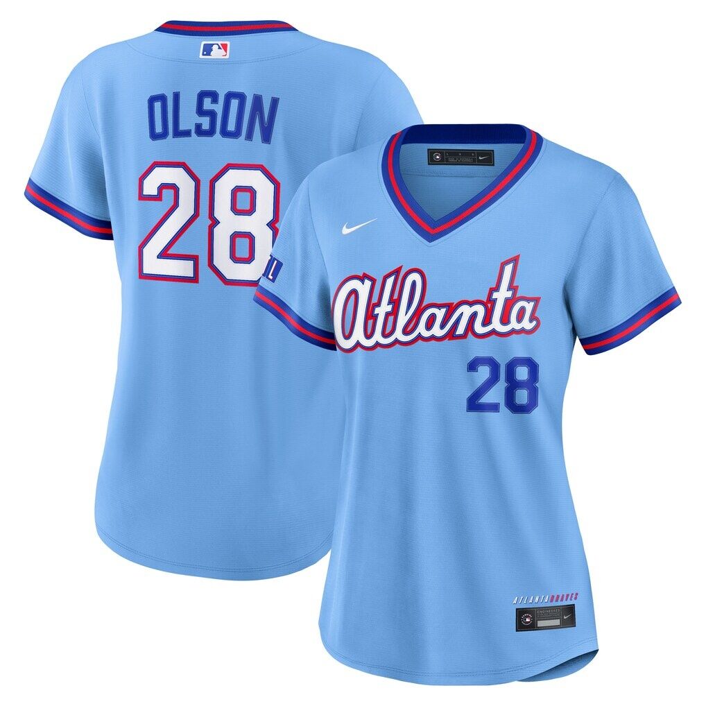 Matt Olson Atlanta Braves Nike Women’s 2026 City Connect Stadium Jersey – Powder Blue