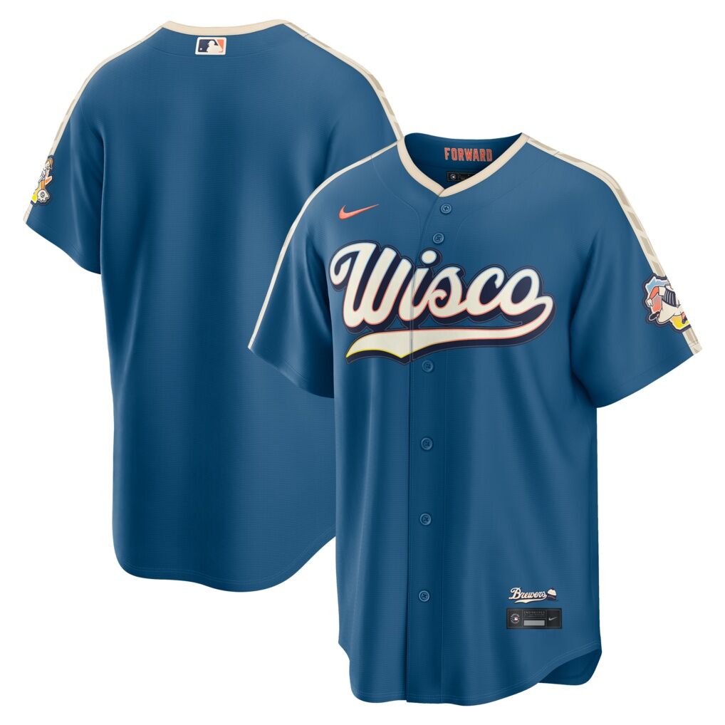 Milwaukee Brewers Nike 2026 City Connect Stadium Jersey - Mineral Blue