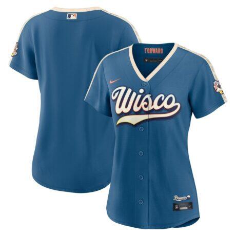 Milwaukee Brewers Nike Women's 2026 City Connect Stadium Jersey - - Front View