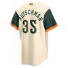 Adley Rutschman Baltimore Orioles Nike 2026 City Connect Stadium Jersey - Cream - Detail View