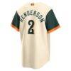 Gunnar Henderson Baltimore Orioles Nike 2026 City Connect Stadium Jersey - Cream - Detail View
