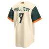 Jackson Holliday Baltimore Orioles Nike 2026 City Connect Stadium Jersey - Cream - Detail View