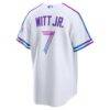 Bobby Witt Jr. Kansas City Royals Nike 2026 City Connect Stadium Jersey - White - Detail View