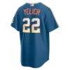 Christian Yelich Milwaukee Brewers Nike 2026 City Connect Stadium Jersey - - Detail View