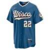 Christian Yelich Milwaukee Brewers Nike 2026 City Connect Stadium Jersey - - Side View