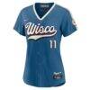Jackson Chourio Milwaukee Brewers Nike Women's 2026 City Connect Stadium Jersey - - Side View
