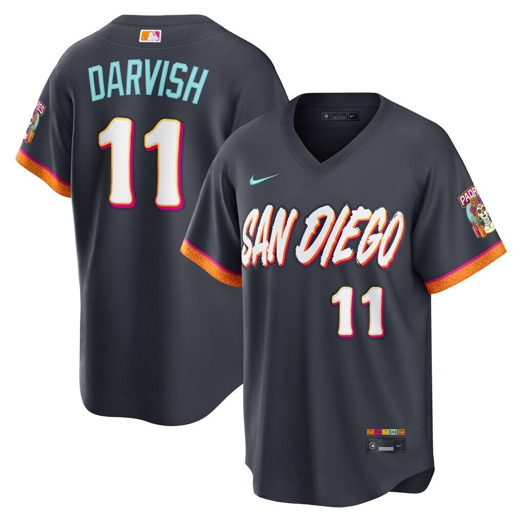 Yu Darvish San Diego Padres Nike 2026 City Connect Stadium Jersey - Obsidian