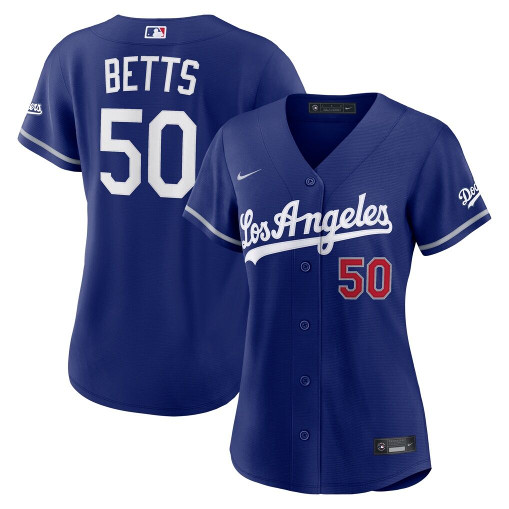 Mookie Betts Los Angeles Dodgers Nike Women’s Alternate Stadium Jersey – Royal