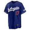 Shohei Ohtani Los Angeles Dodgers Nike Kanji Alternate Stadium Jersey - - Side View