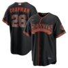 Matt Chapman San Francisco Giants Nike Alternate Stadium Jersey - Black - Front View