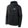 Toronto Blue Jays Nike Tech Fleece Raglan Full-Zip Windrunner Hoodie - Black - Alt1