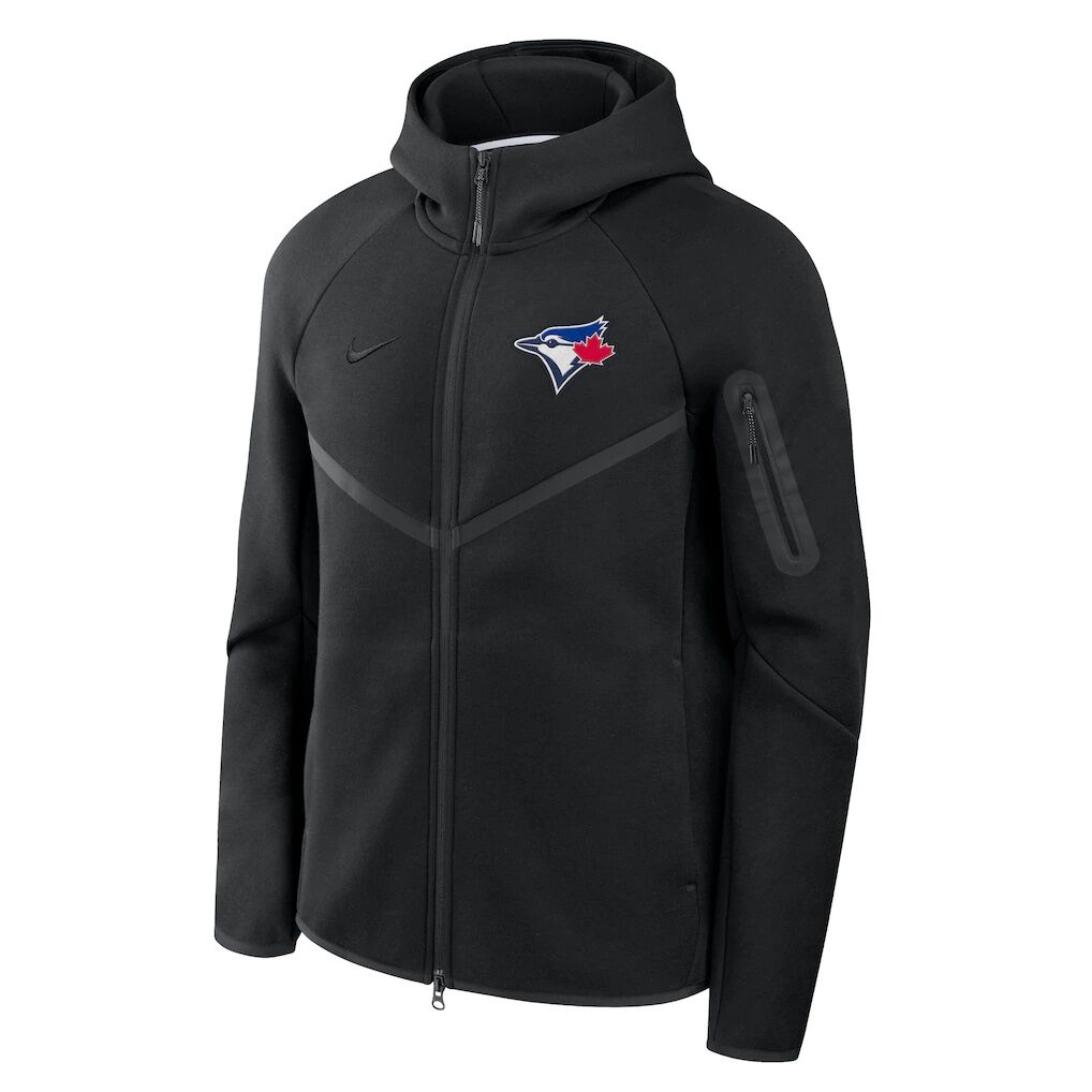 Toronto Blue Jays Nike Tech Fleece Raglan Full-Zip Windrunner Hoodie