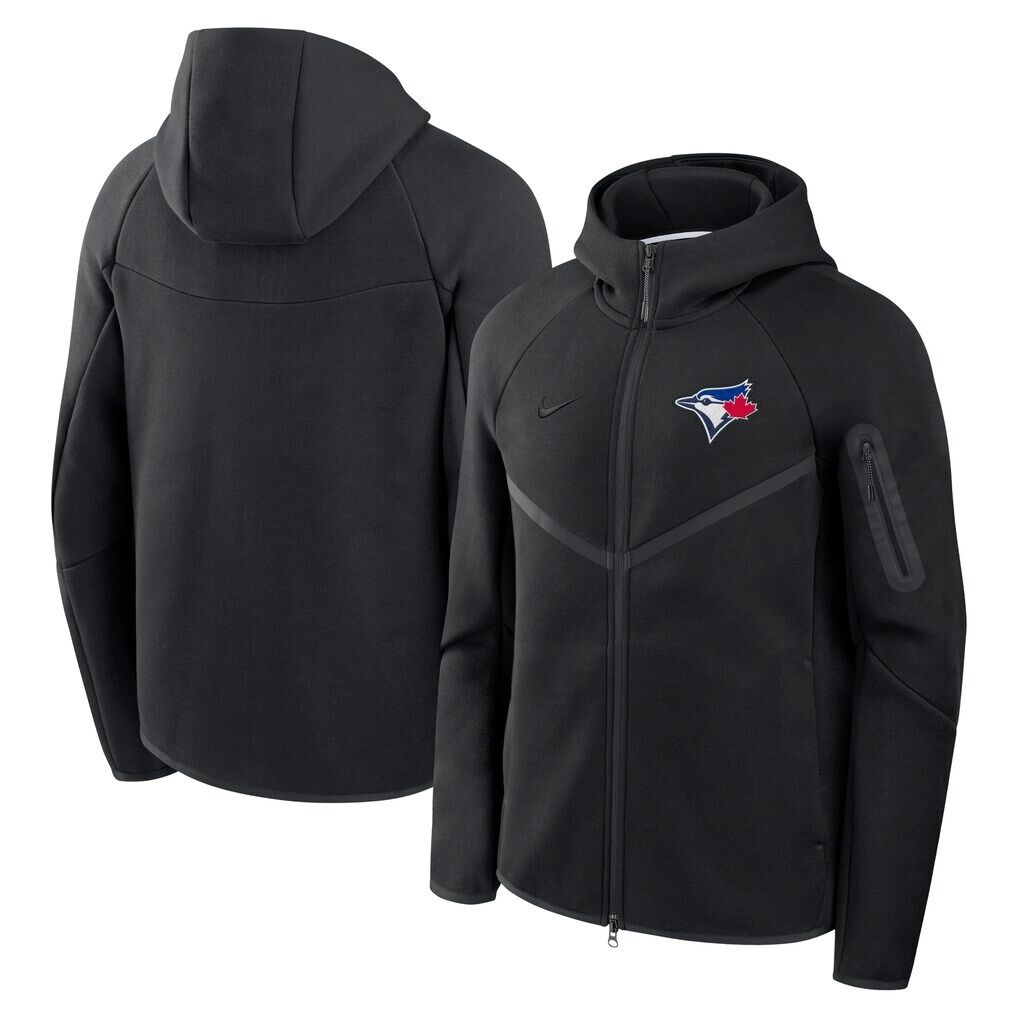 Toronto Blue Jays Nike Tech Fleece Raglan Full-Zip Windrunner Hoodie