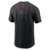 San Francisco 49ers Nike Split Logo T-Shirt - Black - Detail View