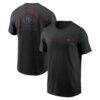 San Francisco 49ers Nike Split Logo T-Shirt - Black - Front View