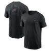 Philadelphia Eagles Nike Split Logo T-Shirt - Black - Front View