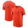 Cleveland Browns Nike Split Logo T-Shirt - Orange - Front View