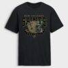 New Orleans Saints Fashion7 Old Fashion Rushing Legacy Cotton T-Shirt - Black - Front View