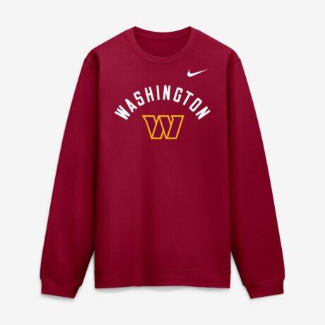 Washington Commanders Nike Defensive Leader Club Fleece Sweatshirt - - Front View
