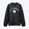 Pittsburgh Steelers Nike Defensive Leader Club Fleece Sweatshirt - Black - Front View