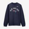 New England Patriots Nike Defensive Leader Club Fleece Sweatshirt - Navy - Front View