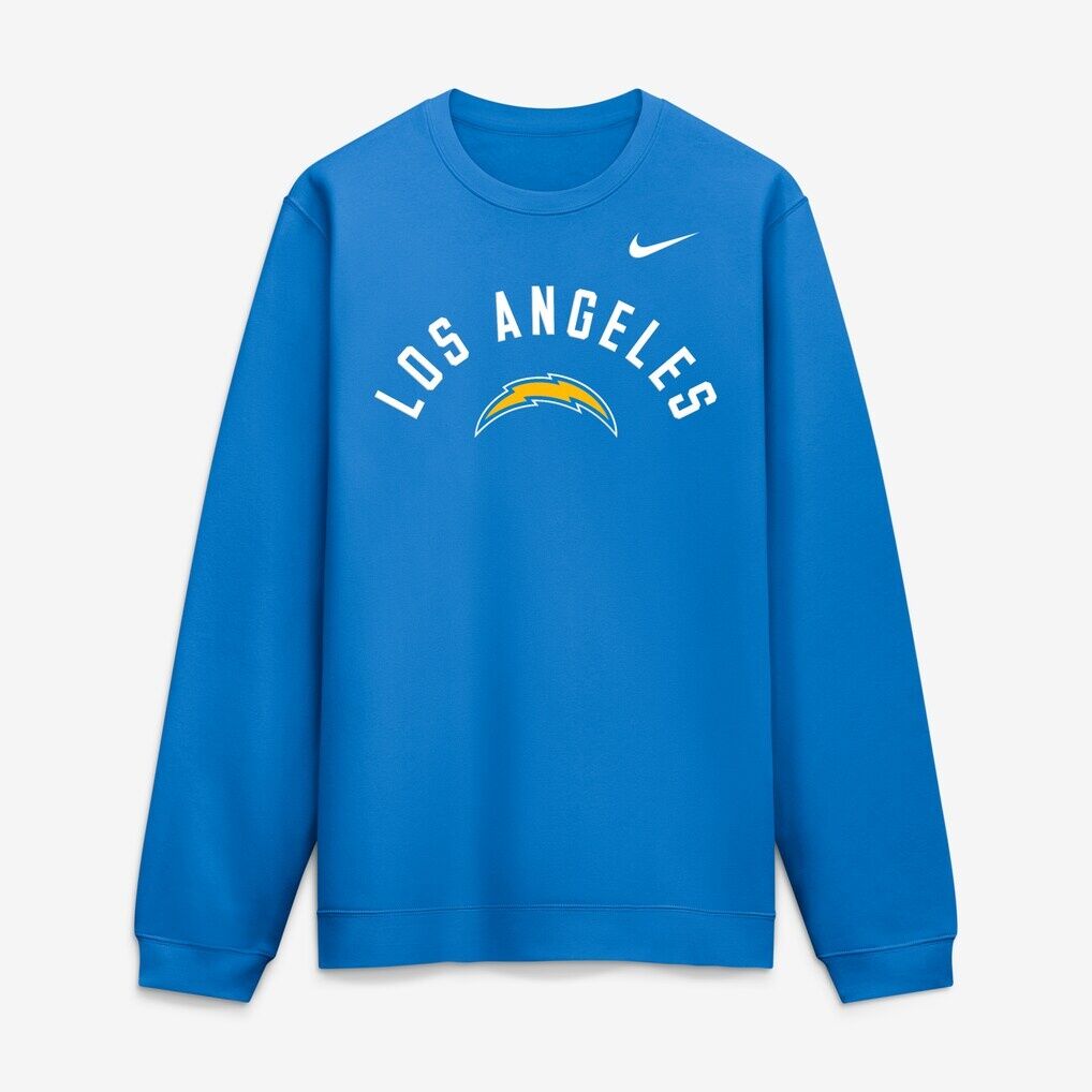 Los Angeles Chargers Nike Defensive Leader Club Fleece Sweatshirt - Powder Blue
