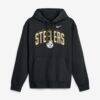 Pittsburgh Steelers Nike Expect Victory Club Fleece Pullover Hoodie - Black - Front View