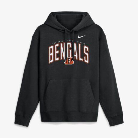 Cincinnati Bengals Nike Expect Victory Club Fleece Pullover Hoodie - Black - Front View