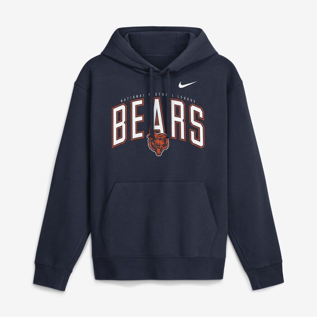 Chicago Bears Nike Expect Victory Club Fleece Pullover Hoodie