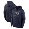 New England Patriots Nike Toss Sweep Therma-FIT Hoodie - Navy - Front View