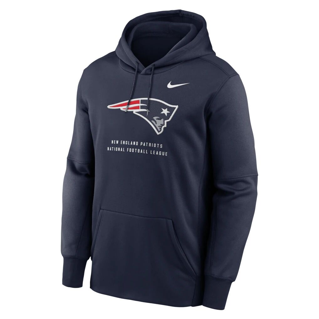 New England Patriots Nike Toss Sweep Therma-FIT Hoodie