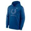 Indianapolis Colts Nike Toss Sweep Therma-FIT Hoodie - Blue - Side View